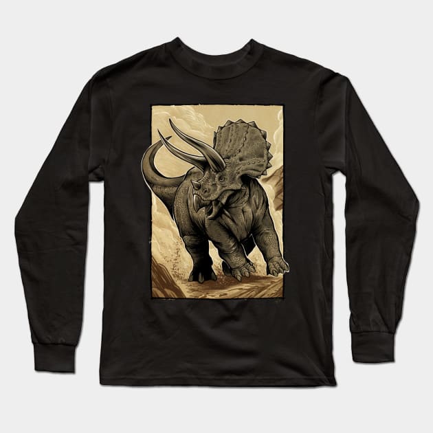 Triceratops horridus Long Sleeve T-Shirt by AdamWorks